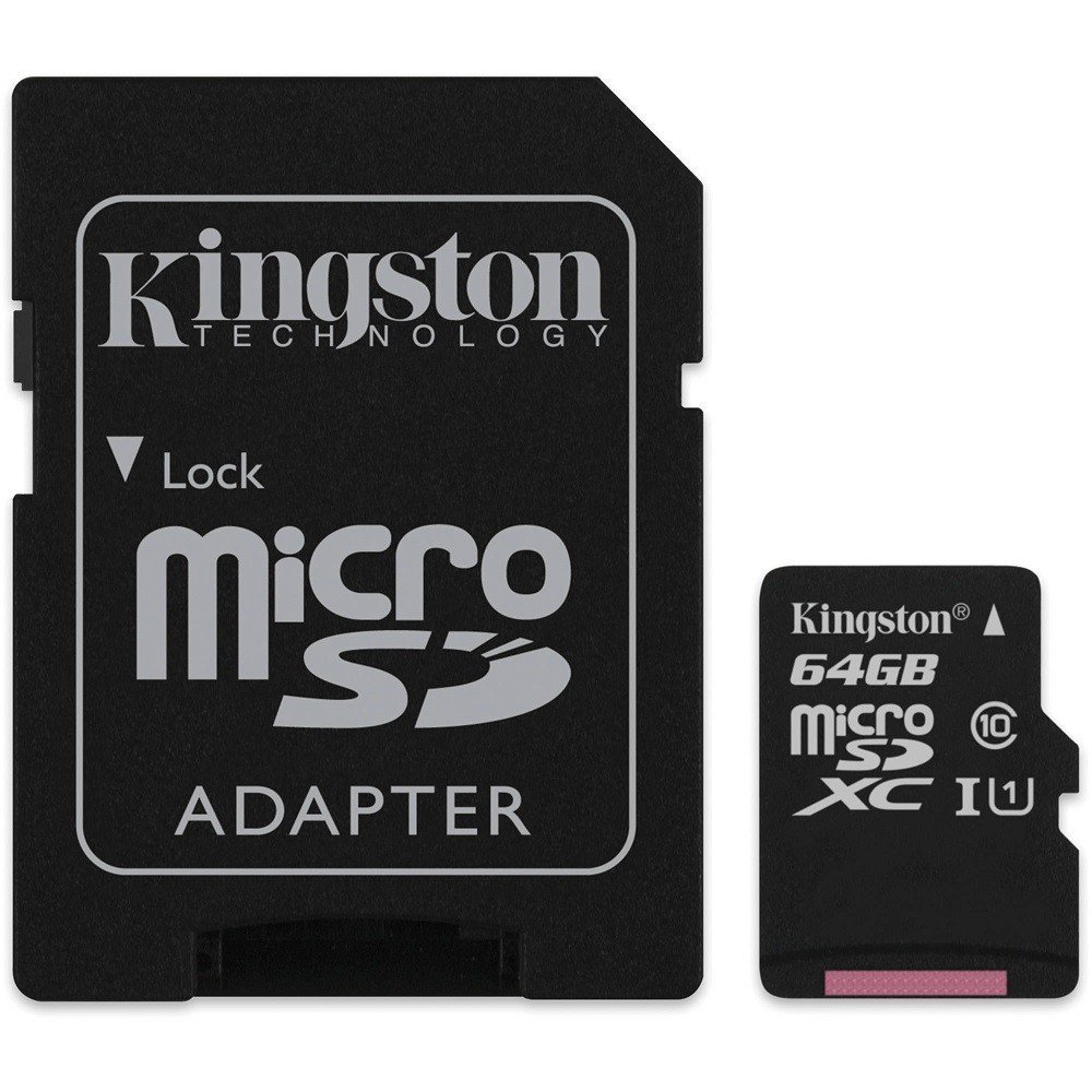Карта памет Kingston microSDXC UHS-I Class 10 - 64GB