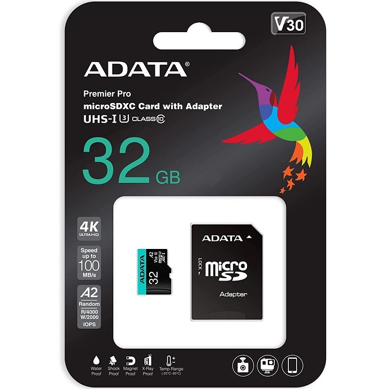 Карта памет Adata Premier Pro Micro SD U3 V30 32GB