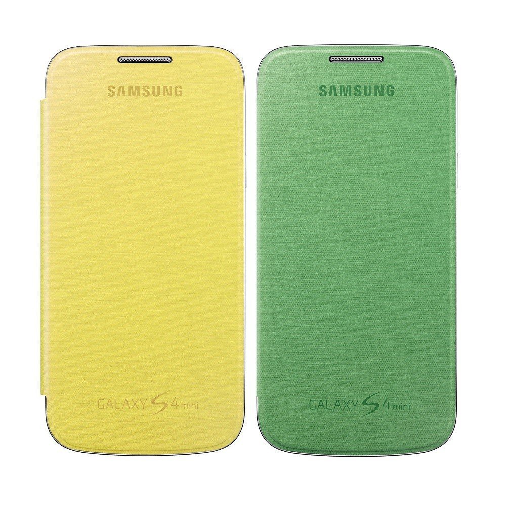 Калъф Samsung S4 Mini Flip Cover Yellow & Green (2бр.)