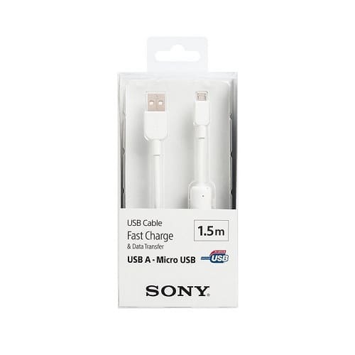 Кабел Sony Micro USB Cable CP-AB150W 1.5m White