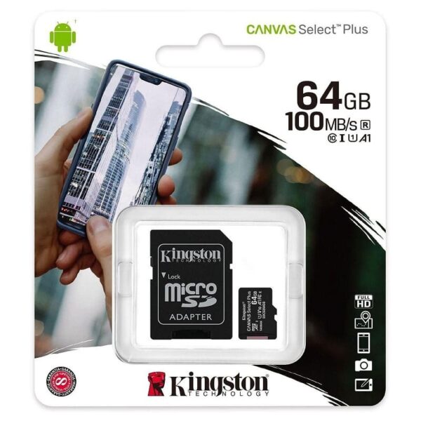 Карта памет Kingston Canvas Select+ Micro SD 64GB