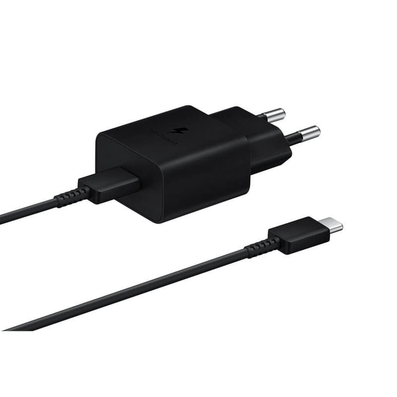 Зарядно Samsung 15W Power Adapter + USB-C Cable T1510XB Black