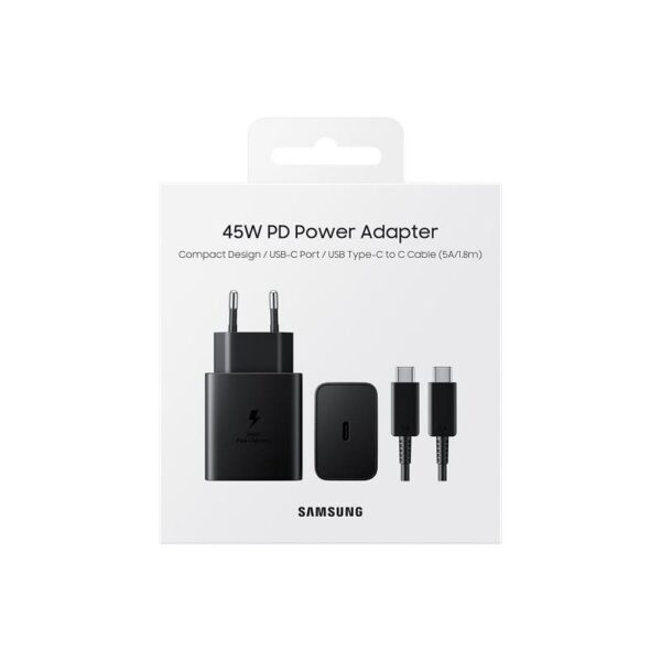 Зарядно Samsung 45W Power Adapter USB-C T4510XB Black