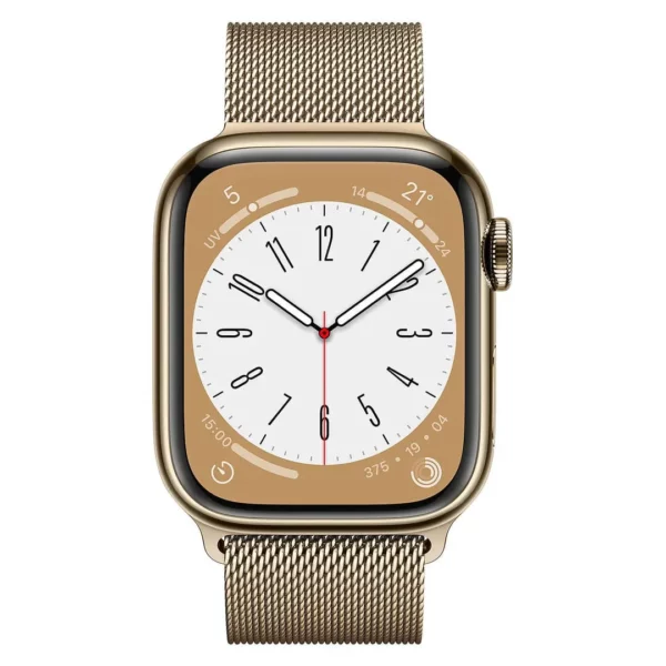 Apple Watch Series 8 Cellular 41mm Gold Stainless Steel Milanese