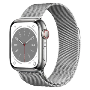 Apple Watch Series 8 Cellular 45mm Silver Stainless Steel Milanese