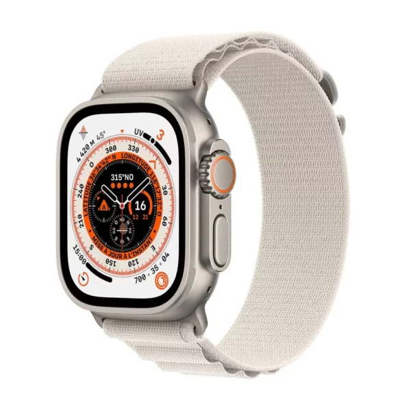 Apple Watch Ultra Cellular 49mm Titanium Starlight Alpine Loop